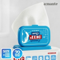 [아망떼]  딥클린 물걸레청소포 먼지 바닥 청소물티슈 대형 30매 5팩/10팩