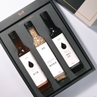 [콩여울] 고창예찬5호 참기름260ml+재래식간장260ml+볶은참깨120g