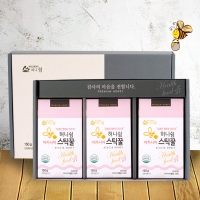 [강원양봉] 프리미엄 아카시아 스틱꿀 선물세트 (15gx10개입x3박스)/쇼핑백포함