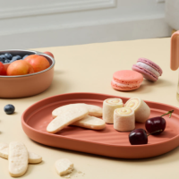 [락앤락]리틀럽 실리콘 흡착식판 SET (핑크/아이보리/옐로우)