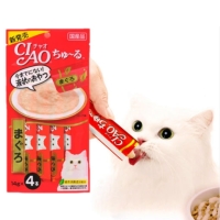 이나바 차오츄르 4개입*5팩 (20개입) 참치/연어/닭가슴살 외 8종 고양이 간식 츄르