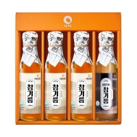 55년전통 대현상회 저온압착 참기름 들기름 180ml x4병 선물세트/ HACCP 인증 백년가게 