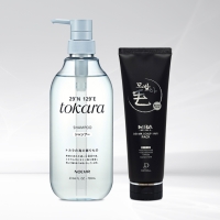 노에비아 도카라 씨 미네랄 샴푸 S 700ml+모발아 더마 스칼프 헤어팩 270ml