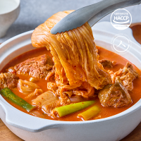 마지막  국물  한  숟가락까지  100% 국내산 김치를  통으로  통김치찌개   650g*2팩