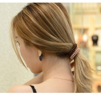 [특별할인] 지알비 매트 컬러 전화선 스프링 머리끈 10개입