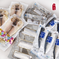 [제주특선] 은갈치/백옥돔/고등어살 모듬세트 10호(은갈치 왕대 2마리+백옥돔 중 3마리+고등어살 대 5팩)