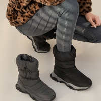 따숩 퍼안감 아이젠 패딩 털부츠 여성 겨울 방한화 4cm