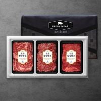 [횡성한우] 암소숙성 1등급 구이정육 혼합세트 [1.6kg-2.4kg] 