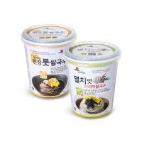 [완도바다] 2종/3종 쌀국수컵면(멸치/된장맛 톳/다시마) 10통/15통(통당82g/스프포함)