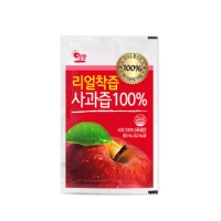 [리얼착즙] 물한방울 넣지않은 사과즙 100% 80ml (30포~120포)