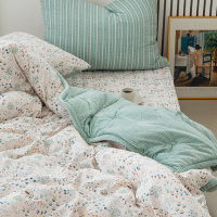 송화 그린가든 극세사 차렵이불 모달&극세사 양면 사용 국내생산 침구