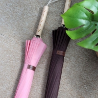 [특별할인] 지알비 빼빼로 과자패턴 손잡이 장우산 자동 커플우산 우드그립(전용 보관통 증정) 2종 택1