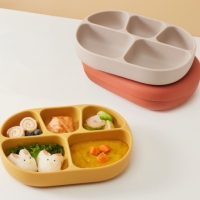 [락앤락]리틀럽 실리콘 흡착식판 SET (핑크/아이보리/옐로우)