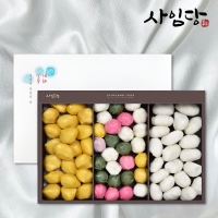 [사임당] 떡선물세트 주먹송편&꿀떡세트 1.5kg(보자기증정)