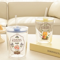 [만원의 행복] [KF]귀어워서  자꾸만  보고  싶은   글라스  텀블러 (라이언/어피치)