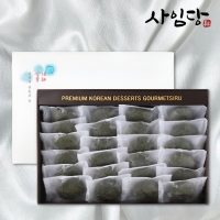 [사임당] 떡선물세트 제주 참쑥 밥알찹쌀떡세트 50gx24개(보자기증정)