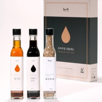 [콩여울] 고창예찬5호 참기름260ml+재래식간장260ml+볶은참깨120g