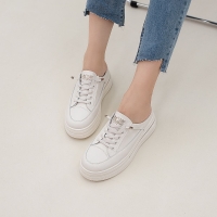 (천연소가죽) 티안나는6cm 키높이 속굽 스니커즈 통굽 블로퍼