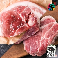 [고산농협] 지리산흑돼지 냉장육 보쌈용 목살/앞다리살 각400g(800g)