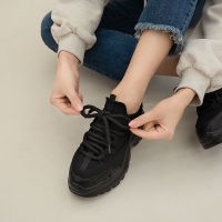 (천연소가죽)티안나는 8cm키높이 어글리슈즈 속굽 스니커즈