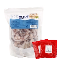[동방유통] 냉동 손질 절단 낙지 1팩/2팩/3팩 (팩당1kg/주꾸미2봉+소스2봉) HACCP인증