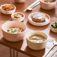 [모듈형  -7P세트]국내  황토  도자기 로만든  깔끔식기세트 (전기오븐/전자레인지/식기세척 가능)