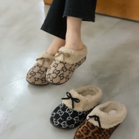 [개성시대] 국내산 여성 4.5cm 베이직 털슬리퍼 315g 데일리