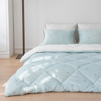 송화 카리나 착번 극세사 차렵이불 귀여운 리본 무늬 겨울침구