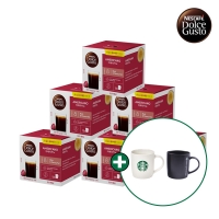 [돌체구스토] 12입 커피캡슐 2박스 (카페 아메리카노) + 스타벅스 머그컵 랜덤증정 (택)