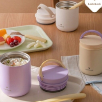 [락앤락] 죽통 보온도시락 리틀럽 푸드자 300ml(바이올렛/옐로우/베이지)