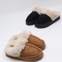 [개성시대] 여성 3.5cm 베이직 털슬리퍼 220g 데일리