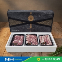 [지리산흑돼지] 흑돼지 혼합 세트(오겹살500g+목살500g+앞다리살500g) 