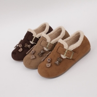 [개성시대] 여성 1.7cm 베이직 털단화 데일리