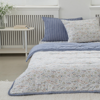 송화 그린가든 극세사 차렵이불 모달&극세사 양면 사용 국내생산 침구