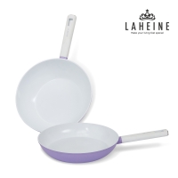 [특별할인][라헨느] 더 퀸 포토프 퍼플 세라믹 IH 후라이팬 28+웍28cm (2종)