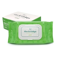 로제 이브닥터 제때 알로에 징코 클렌징 티슈 70매 메이크업 지우개 티슈