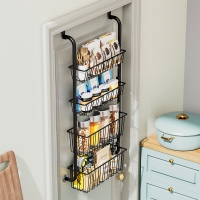 [신한카드 할인] 지알비 6단 선반 문걸이 행거 도어후크 다용도 공간활용 수납장