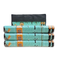 [해피데이] 국내산_코팅_3단 캠핑매트 런던_민트 [중/대]