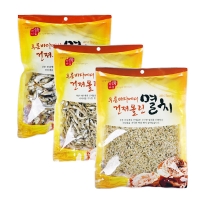 [단짠예찬] 바다내음 국물+볶음조림+볶음멸치 각200g(3팩)