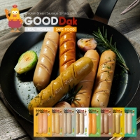 [굳닭] 100% 국내산 냉장 닭가슴살로 만든  닭가슴살 소시지 8종