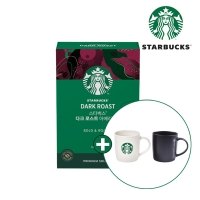 [스타벅스] 원두커피믹스 다크 로스트 아메리카노 (10T) + 스타벅스 머그컵 랜덤증정 (택)