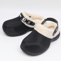 [개성시대] 여성 3cm 블랙 베이직 털슬리퍼 180g 데일리