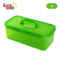 락스타 미라클락 진공 밀폐용기 세트(4L+8L) 대용량 전자렌지 신선야채 식품 보관용기