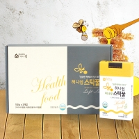 [강원양봉] 프리미엄 피나무 스틱꿀 선물세트 (15gx10개입x3박스)/쇼핑백포함
