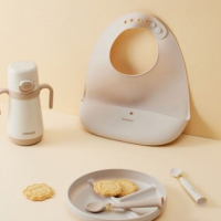 [락앤락] 리틀럽 실리콘 턱받이(아이보리/옐로우/핑크/블루)