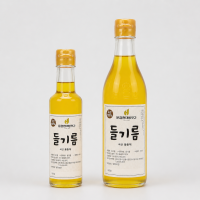 [문경현대방앗간]국산 햇 들깨 저온압착 들기름 350ml/180ml/1구 선물세트