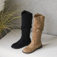 [개성시대] 여성 2.5cm 스웨이드 롱부츠 데일리