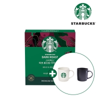 [스타벅스] 원두커피믹스 다크 로스트 아메리카노 (10T) + 스타벅스 머그컵 랜덤증정 (택)