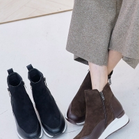 [개성시대] 여성 4.5cm 스웨이드 하이탑 250g 데일리