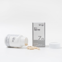 [신한카드 할인] 웰러스 바른 아연 / 자연유래성분 면역영양제 NO첨가물 NO합성원료 (1병 x 60정 2개월분)